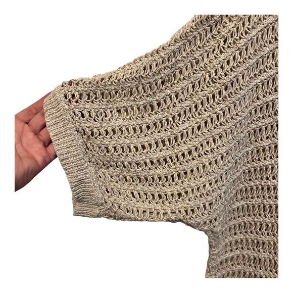 Lauren Conrad Open Knit Cotton Sweater Medium - Picture 3 of 5